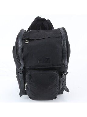 Gucci GG Nylon Leather Backpack Shoulder Bag